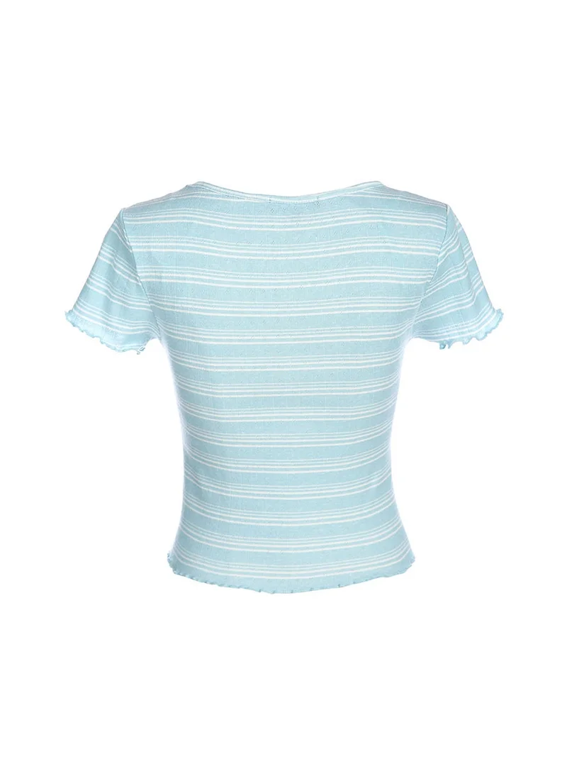 London Rag Light Blue Summer Print Casual Top  | Best Price UAE
